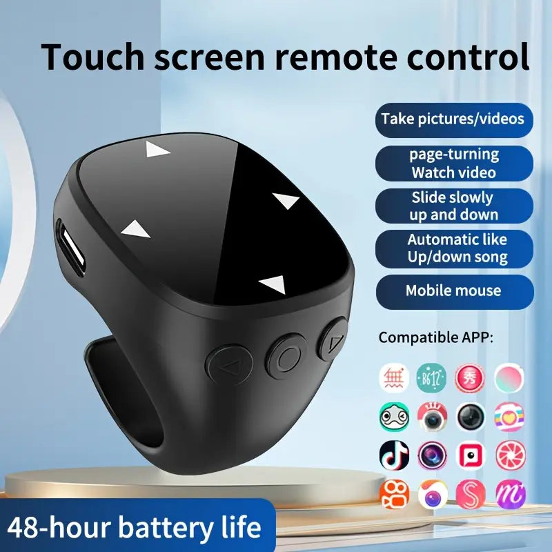 Mini Bluetooth Touch Screen Remote Control Ring